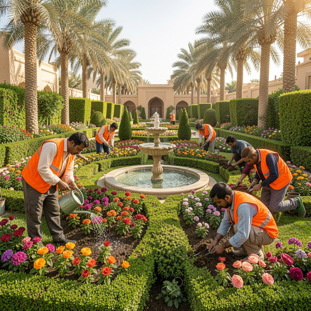 freepik a luxurious arabian garden with meticulously manic 37526