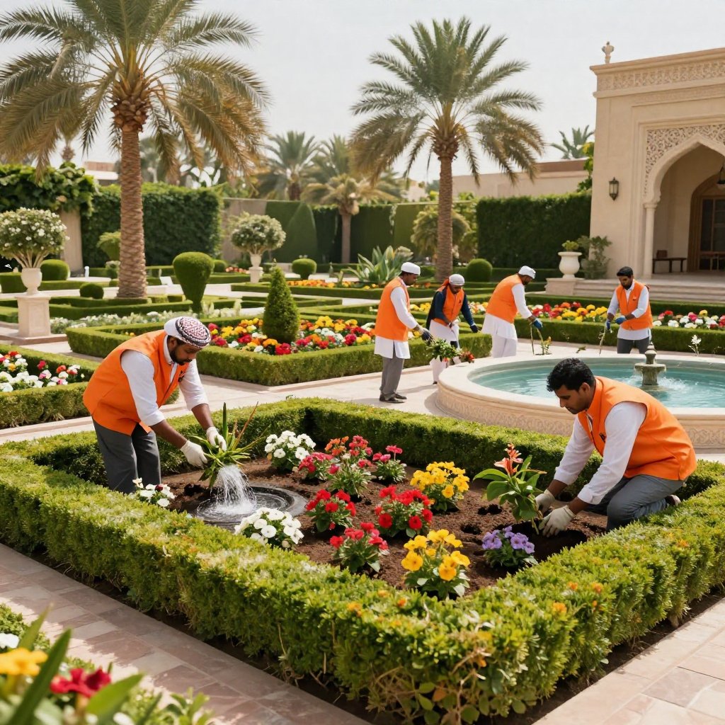 freepik a luxurious arabian garden with meticulously manic 37528