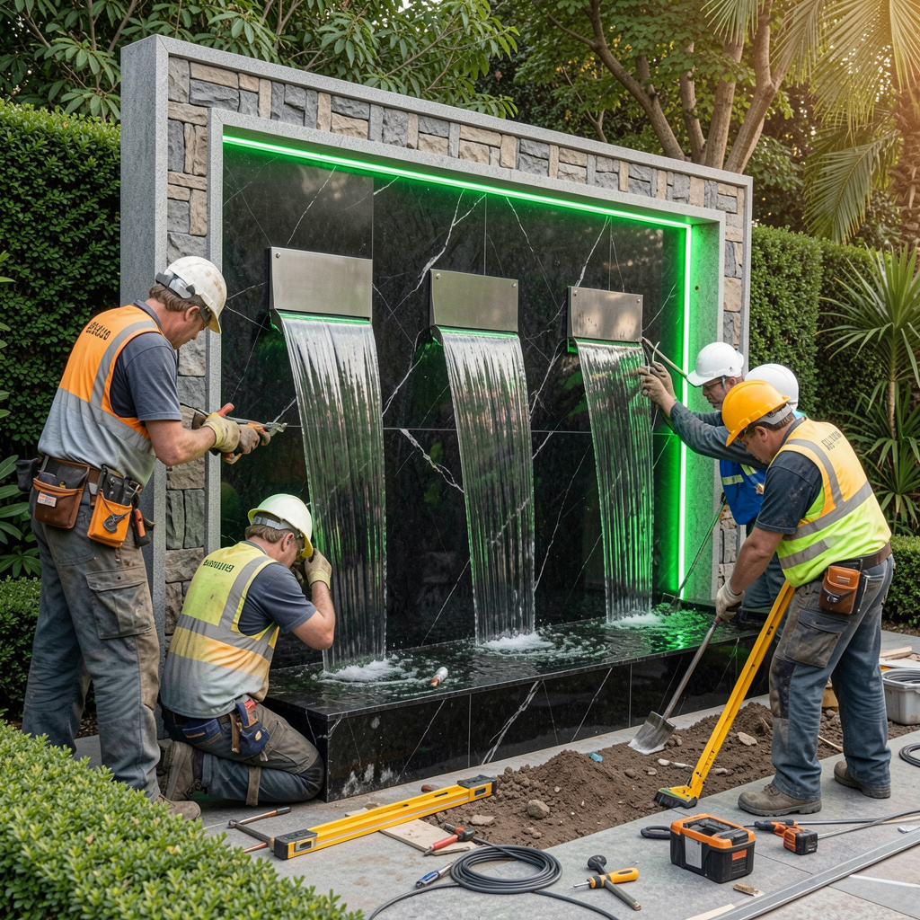 freepik team of construction workers building a modern wal 21152