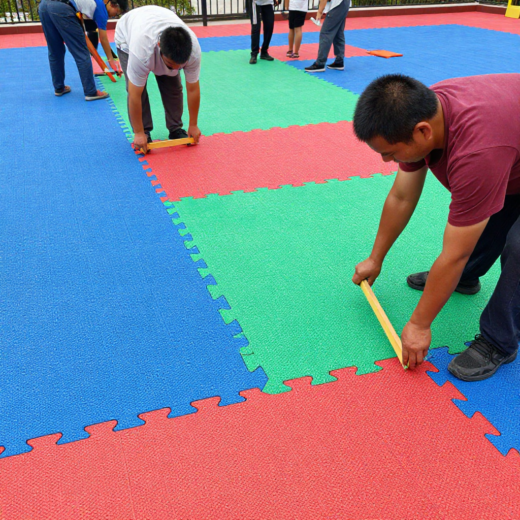 أرضيات بلاط مطاط