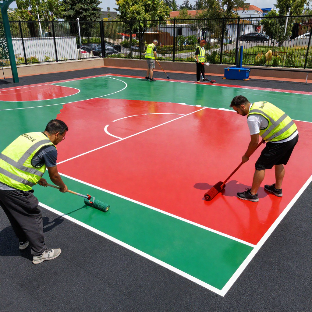 freepik team of workers building a modern sports court app 46132