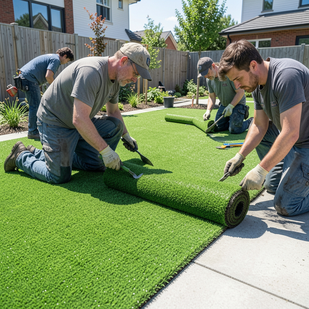 توريد وتركيب عشب صناعي